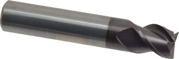 Guhring - 14mm, 14mm LOC, 14mm Shank Diam, 75mm OAL, 3 Flute, Solid Carbide Square End Mill - Single End, FIREX Finish, Spiral Flute, 45° Helix, Centercutting, Right Hand Cut, Right Hand Flute, Series 3540 - Eagle Tool & Supply