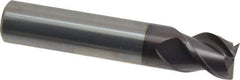 Guhring - 14mm, 14mm LOC, 14mm Shank Diam, 75mm OAL, 3 Flute, Solid Carbide Square End Mill - Single End, FIREX Finish, Spiral Flute, 45° Helix, Centercutting, Right Hand Cut, Right Hand Flute, Series 3540 - Eagle Tool & Supply