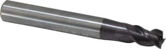 Guhring - 7mm, 8mm LOC, 8mm Shank Diam, 58mm OAL, 3 Flute, Solid Carbide Square End Mill - Single End, FIREX Finish, Spiral Flute, 45° Helix, Centercutting, Right Hand Cut, Right Hand Flute, Series 3540 - Eagle Tool & Supply