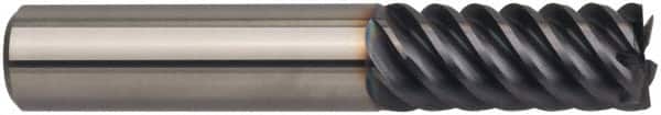 Guhring - 25mm, 45mm LOC, 25mm Shank Diam, 121mm OAL, 10 Flute, Solid Carbide Square End Mill - Eagle Tool & Supply
