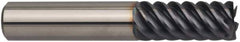 Guhring - 25mm, 45mm LOC, 25mm Shank Diam, 121mm OAL, 10 Flute, Solid Carbide Square End Mill - Eagle Tool & Supply