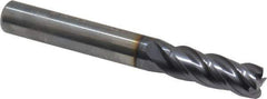 Guhring - 5/16", 4 Flute, Single End, Solid Carbide, 0.031" Corner Radius End Mill - 2-1/2" OAL, 35/38° Helix, Right Hand Flute, 13/16" LOC, Right Hand Cut - Eagle Tool & Supply