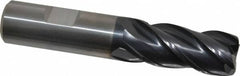 Guhring - 3/4" Diam 4 Flute Solid Carbide 0.062" Corner Radius End Mill - Eagle Tool & Supply