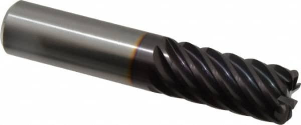 Guhring - 3/4" Diam 8 Flute Solid Carbide 0.09" Corner Radius End Mill - Eagle Tool & Supply