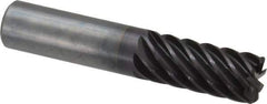Guhring - 3/4", 8 Flute, Single End, Solid Carbide, 1/16" Corner Radius End Mill - 4" OAL, 45° Helix, Right Hand Flute, 1-1/2" LOC, Right Hand Cut - Eagle Tool & Supply