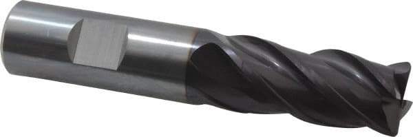 Guhring - 3/4", 4 Flute, Single End, Solid Carbide, 1/16" Corner Radius End Mill - 4" OAL, 35/38° Helix, Right Hand Flute, 1-1/2" LOC, Right Hand Cut - Eagle Tool & Supply