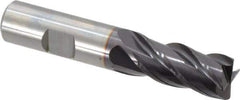 Guhring - 5/8", 4 Flute, Single End, Solid Carbide, 0.031" Corner Radius End Mill - 3-1/2" OAL, 35/38° Helix, Right Hand Flute, 1-1/4" LOC, Right Hand Cut - Eagle Tool & Supply