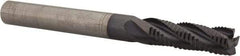 Guhring - 1/4" Diam, Fine Pitch, 3/4" LOC, 4 Flute Solid Carbide Roughing Square End Mill - FIREX Finish, 2-1/2" OAL, 1/4" Shank Diam, Single End, Centercutting - Eagle Tool & Supply