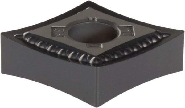Kennametal - CNMG431 MS Grade KCU10 Carbide Turning Insert - AlTiN Finish, 80° Diamond, 1/2" Inscr Circle, 3/16" Thick, 1/64" Corner Radius - Eagle Tool & Supply