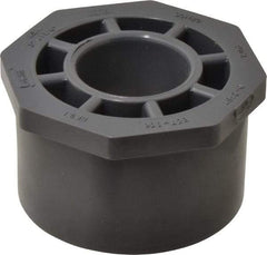 Value Collection - 3 x 1-1/4" PVC Plastic Pipe Reducer Bushing - Schedule 80, Spig x Soc End Connections - Eagle Tool & Supply