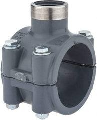 Value Collection - 2 x 3/4" CPVC Plastic Pipe Clamp On Saddle with Viton O-Ring - Schedule 80, Pipe O.D. x SR Fipt End Connections - Eagle Tool & Supply