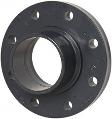 Value Collection - 4" Pipe, 9" OD, PVC Spigot Pipe Flange - Schedule 80, Gray - Eagle Tool & Supply