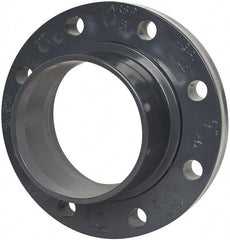 Value Collection - 6" Pipe, 11" OD, PVC Spigot Pipe Flange - Schedule 80, Gray - Eagle Tool & Supply