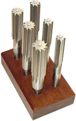Made in USA - 5/8" to 1-1/2", Chucking Reamer Set - Straight Flute, Right Hand Cut, 10 Pieces - Eagle Tool & Supply