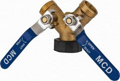 Midwest Control - 3/4 NH Garden Hose Coupler - Brass, Female Swivel Nut to Male Hose Connector - Eagle Tool & Supply