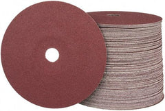 Camel Grinding Wheels - 7" Diam 7/8" Hole 80 Grit Fiber Disc - Medium Grade, Aluminum Oxide, 8,600 Max RPM - Eagle Tool & Supply