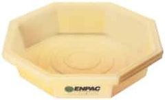 Enpac - 19.5 Gal Sump, 400 Lb Capacity, 1 Drum, Plastic Drum Tray - 7-1/4" High - Eagle Tool & Supply