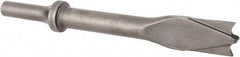 Made in USA - 6" OAL, 5/8" Shank Diam, Panel Cutter Chisel - Round Drive, Round Shank, Alloy Steel - Eagle Tool & Supply