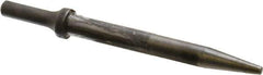 Made in USA - 6-1/2" OAL, 5/8" Shank Diam, Tapered Punch Chisel - Round Drive, Round Shank, Alloy Steel - Eagle Tool & Supply