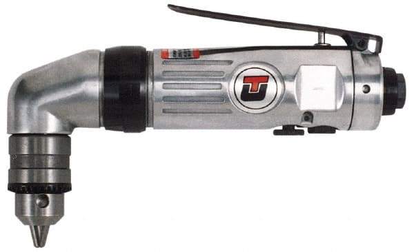 Universal Tool - 3/8" Reversible Keyed Chuck - Right Angle Handle, 1,800 RPM, 4.6 CFM, 0.5 hp, 90 psi - Eagle Tool & Supply