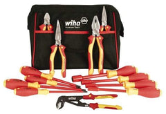 Wiha - 13 Piece Insulated Hand Tool Set - Comes in Canvas Bag - Eagle Tool & Supply