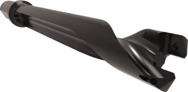 Allied Machine and Engineering - Series 26, 26 to 29mm Diam, 1-1/4" Diam Straight Shank with Flange, Straight Flute Spade Drill - 7-63/64" Max Depth, 9-5/8" Body Length, 11-29/32" OAL, Standard Length, Through Coolant - Eagle Tool & Supply