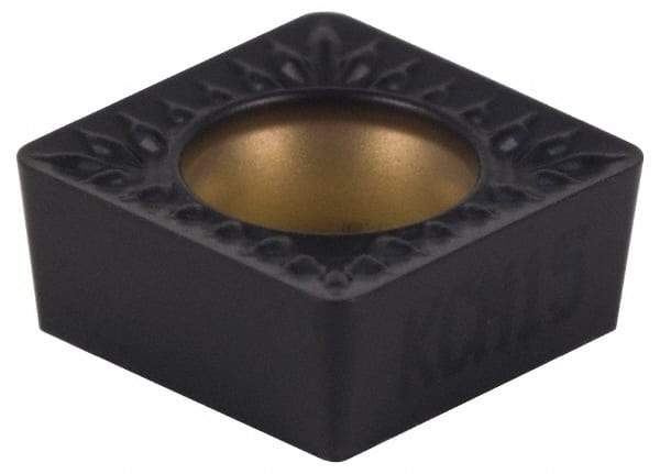 Kennametal - SCMT32.52 MP Grade KCP10 Carbide Turning Insert - TiCN/Al2O3 Finish, 90° Square, 3/8" Inscr Circle, 5/32" Thick, 1/32" Corner Radius - Eagle Tool & Supply