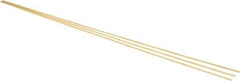 Made in USA - 1/16 Inch Diameter x 12 Inch Long, Brass Round Rod - Alloy 260 - Eagle Tool & Supply