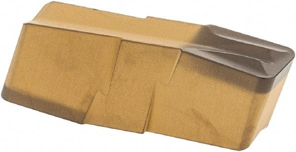 Iscar - 400080GIF E Grade IC8250, 4mm Cutting Width Carbide Grooving Insert - 2.4mm Max Depth of Cut, Neutral, 0.8mm Corner Radius, TiCN/Al2O3/TiN Finish - Eagle Tool & Supply