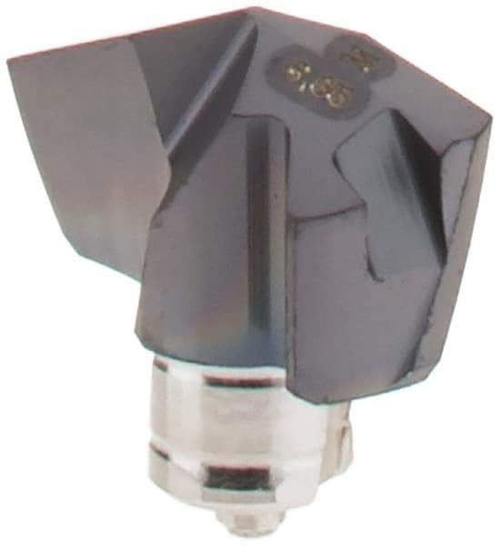 Iscar - Series ICM, 1/4" Diam Grade IC908 140° Replaceable Drill Tip - Carbide, TiAlN Finish, 6 Seat Size, Through Coolant - Eagle Tool & Supply