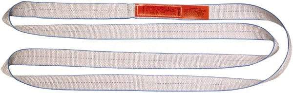 Lift-All - 3' Long x 6" Wide, 28,600 Lb Vertical Capacity, 2 Ply, Polyester Web Sling - 23,000 Lb Choker Capacity - Eagle Tool & Supply