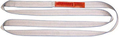 Lift-All - 3' Long x 3" Wide, 8,600 Lb Vertical Capacity, 1 Ply, Polyester Web Sling - 6,900 Lb Choker Capacity - Eagle Tool & Supply