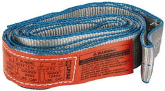 Lift-All - 6' Long x 2" Wide, 6,400 Lb Vertical Capacity, 1 Ply, Nylon Web Sling - 5,000 Lb Choker Capacity - Eagle Tool & Supply