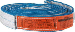 Lift-All - 8' Long x 2" Wide, 12,400 Lb Vertical Capacity, 2 Ply, Nylon Web Sling - 9,900 Lb Choker Capacity - Eagle Tool & Supply