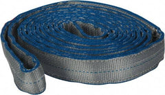 Lift-All - 12' Long x 2" Wide, 12,400 Lb Vertical Capacity, 2 Ply, Nylon Web Sling - 9,900 Lb Choker Capacity - Eagle Tool & Supply