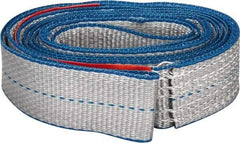 Lift-All - 8' Long x 2" Wide, 3,200 Lb Vertical Capacity, 1 Ply, Polyester Web Sling - 2,500 Lb Choker Capacity - Eagle Tool & Supply