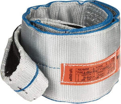 Lift-All - 6' Long x 6" Wide, 16,300 Lb Vertical Capacity, 2 Ply, Polyester Web Sling - 13,000 Lb Choker Capacity - Eagle Tool & Supply
