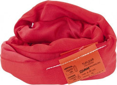 Lift-All - 5' Long x 2" Wide, Polyester Web Sling - 10,600 Lb Choker Capacity, 1-3/8" Diam Chain, Red - Eagle Tool & Supply