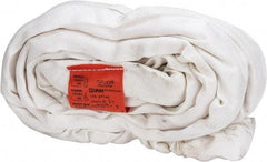 Lift-All - 10' Long x 2-1/8" Wide, Polyester Web Sling - 13,400 Lb Choker Capacity, 1-3/8" Diam Chain, White - Eagle Tool & Supply