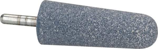 Tru-Maxx - 1" Head Diam x 2-3/4" Thickness, A3, Tree End, Aluminum Oxide Mounted Point - Blue, Medium Grade, 60 Grit, 15,530 RPM - Eagle Tool & Supply