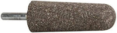 Tru-Maxx - 1" Head Diam x 2-3/4" Thickness, A3, Tree End, Aluminum Oxide Mounted Point - Medium Grade, 60 Grit, 15,530 RPM - Eagle Tool & Supply