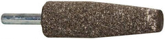 Tru-Maxx - 3/4" Head Diam x 2-1/2" Thickness, A1, Cone End, Aluminum Oxide Mounted Point - Medium Grade, 60 Grit, 20,960 RPM - Eagle Tool & Supply