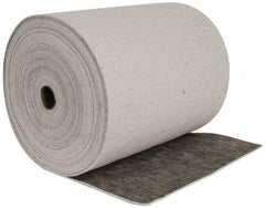 Brady SPC Sorbents - 53 Gal Capacity per Package, Universal Roll - 150' Long x 28-1/2" Wide, Gray, Cellulose - Eagle Tool & Supply