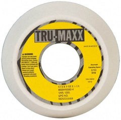 Tru-Maxx - 4" Diam, 1-1/4" Hole Size, 1-1/2" Overall Thickness, 80 Grit, Type 11 Tool & Cutter Grinding Wheel - Medium Grade, Aluminum Oxide, K Hardness, 5,730 RPM - Eagle Tool & Supply