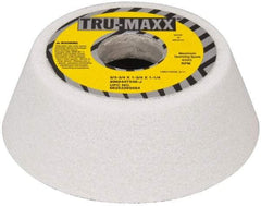 Tru-Maxx - 5" Diam, 1-3/4" Hole Size, 1-3/4" Overall Thickness, 46 Grit, Type 11 Tool & Cutter Grinding Wheel - Coarse Grade, Aluminum Oxide, J Hardness, 4,585 RPM - Eagle Tool & Supply