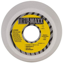 Tru-Maxx - 5" Diam, 1-3/4" Hole Size, 1-3/4" Overall Thickness, 46 Grit, Type 11 Tool & Cutter Grinding Wheel - Coarse Grade, Aluminum Oxide, K Hardness, 4,585 RPM - Eagle Tool & Supply