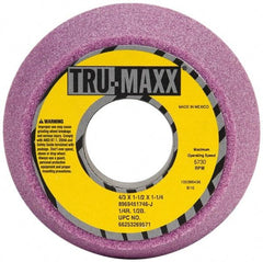 Tru-Maxx - 4" Diam, 1-1/4" Hole Size, 1-3/4" Overall Thickness, 46 Grit, Type 11 Tool & Cutter Grinding Wheel - Coarse Grade, Aluminum Oxide, J Hardness, 5,730 RPM - Eagle Tool & Supply