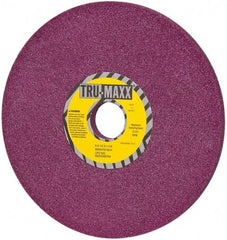 Tru-Maxx - 8" Diam x 1-1/4" Hole x 1/2" Thick, H Hardness, 46 Grit Surface Grinding Wheel - Aluminum Oxide, Type 1, Coarse Grade, 3,105 Max RPM, No Recess - Eagle Tool & Supply