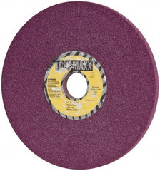 Tru-Maxx - 8" Diam x 1-1/4" Hole x 1/2" Thick, J Hardness, 46 Grit Surface Grinding Wheel - Aluminum Oxide, Type 1, Coarse Grade, 3,600 Max RPM, No Recess - Eagle Tool & Supply
