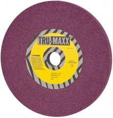 Tru-Maxx - 10" Diam x 1-1/4" Hole x 3/4" Thick, J Hardness, 46 Grit Surface Grinding Wheel - Aluminum Oxide, Type 1, Coarse Grade, 3,250 Max RPM, No Recess - Eagle Tool & Supply